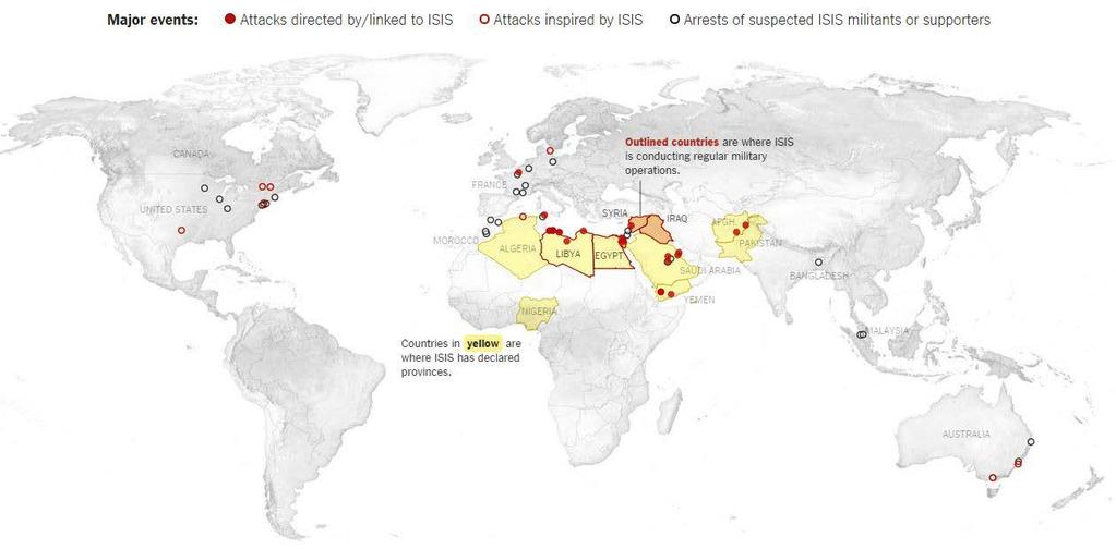 The Expansion of ISIS Beyond Iraq and Syria Inspired vs.
