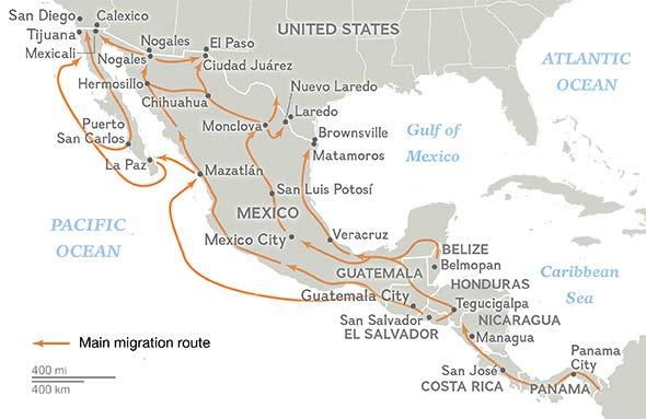Human Migration Routes in the Americas SOURCE: MISSING