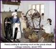 hand spinning and weaving at home The Industrial Revolution in Great Britain New Inventions The flying shuttle,
