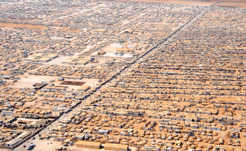 Aerial view of Zaatari Refugee