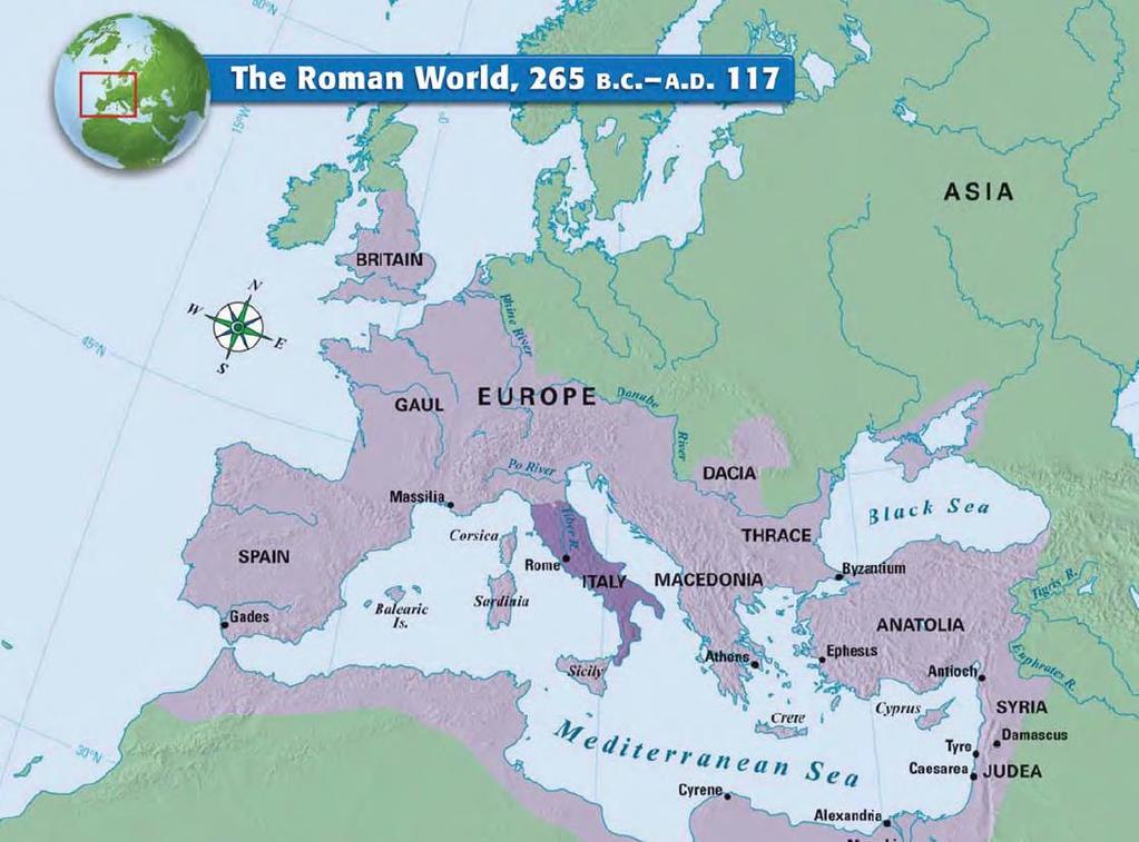 Geography of Ancient Rome Ancient Rome was located in the presentday Italian