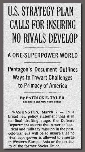 After the collapse of the USSR, the Pentagon began to