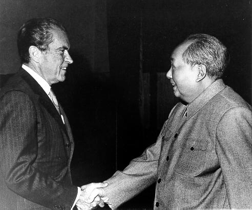 Nixon visits and plays them China Soviet Union SALT I