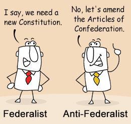 DISAGREEMENT Federalism: a system of government in which power is shared between the national government and state governments Federalists called for a