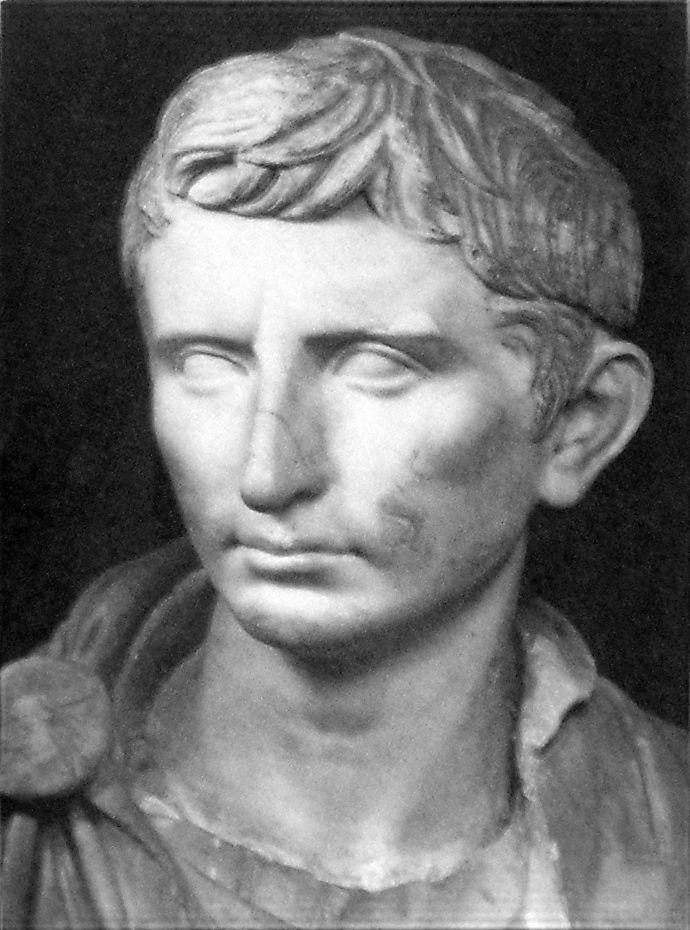 Around this time, he joined the First Triumvirate with Marcus Licinius Crassus and Gnaeus Pompeius Magnus.