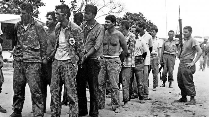 Cuba. On April 16, and with Kennedy s knowledge, the Bay of Pigs assault force leaves Guatemala.