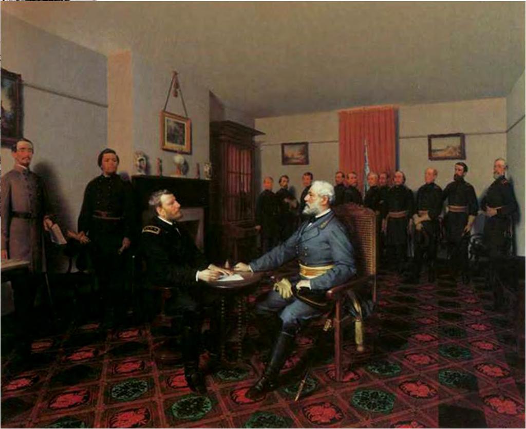 Grant at Appomattox Court House on April 9, 1865 As