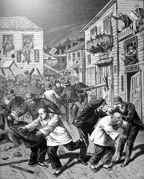 Friction between whites and Chinese immigrants developed and sometimes erupted in violence.