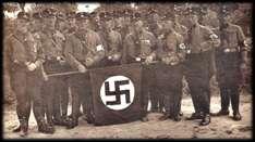 B. Rise of Adolf Hitler 1. Became leader of National Socialist German Workers Party (NAZI) after WWI Tiny group of only 7 members grew dramatically within just a few years. 2. S.A. ("Brown Shirts"): Nazi paramilitary group terrorized political opponents on the streets.