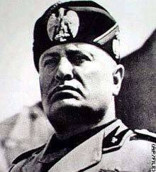 Benito Mussolini Founder of Fascism and leader of Italy