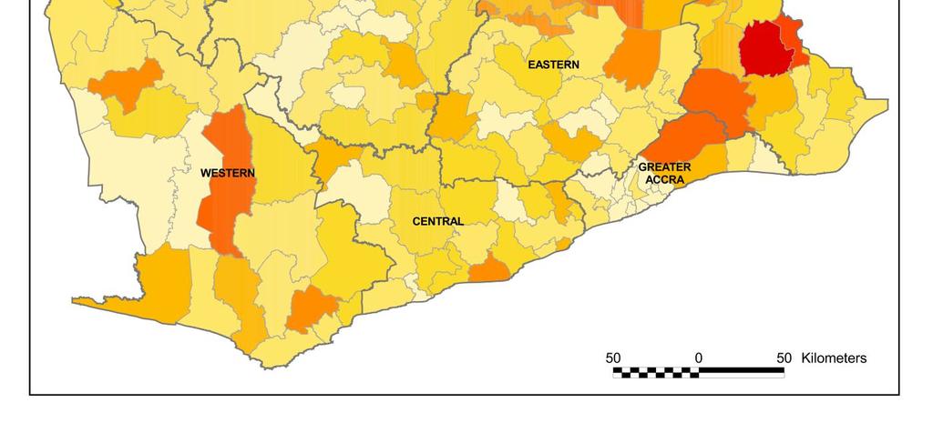 Wa West, Adaklu, Builsa South, East Gonja are the poorest districts