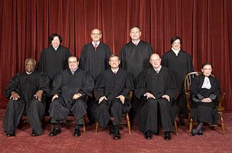 There are 9 justices on the Supreme Court.