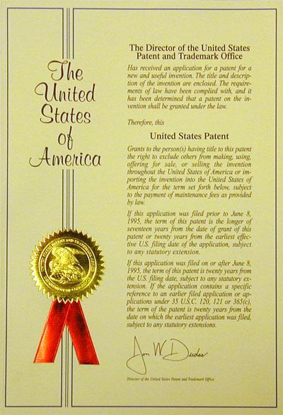 period Grant patents - exclusive right of an inventor to