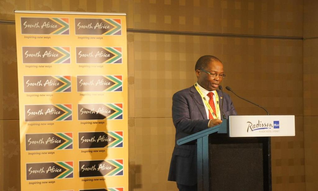 HE High Commissioner Designate to Australia, Mr Sibusiso Ndebele, opening the GSA dinner 24 March 2015 In terms of the ways in which South Africans are still connected to Home it is evident from