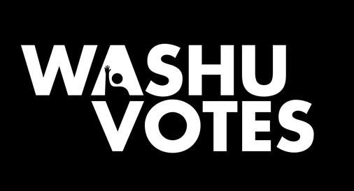 WashU Votes Implements Voter Registration and Voter Turn Out Efforts All programing and information related to volunteering, voter registration, and engagement carries the WashU Votes logo shown