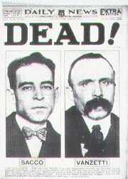 SACCO & VANZETTI The Red Scare fed nativism in America Italian anarchists Sacco & Vanzetti were a shoemaker and a fish peddler Convicted