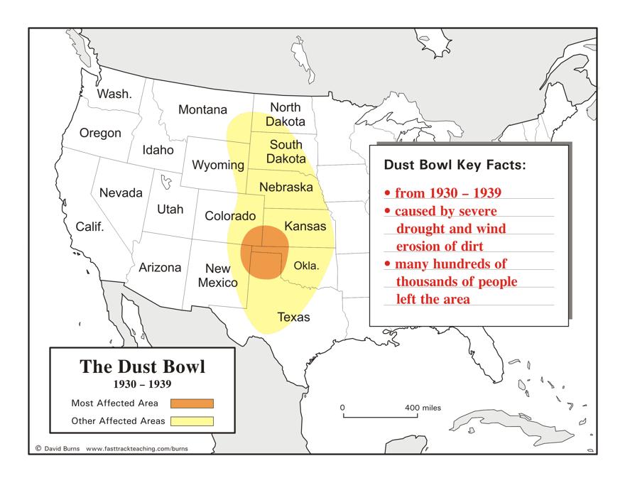 The Dust Bowl 1. To make matters worse during the Great Depression, late in 1933 a prolonged drought hit the midwest. 2.