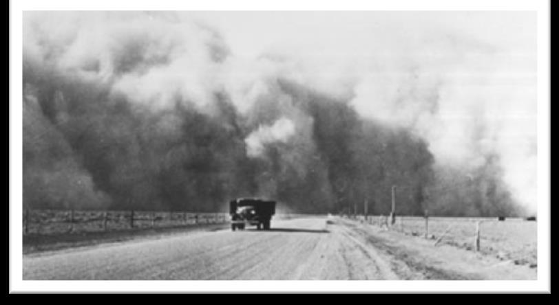 HARD TIMES HIT HOME Dust Bowl Period of extreme