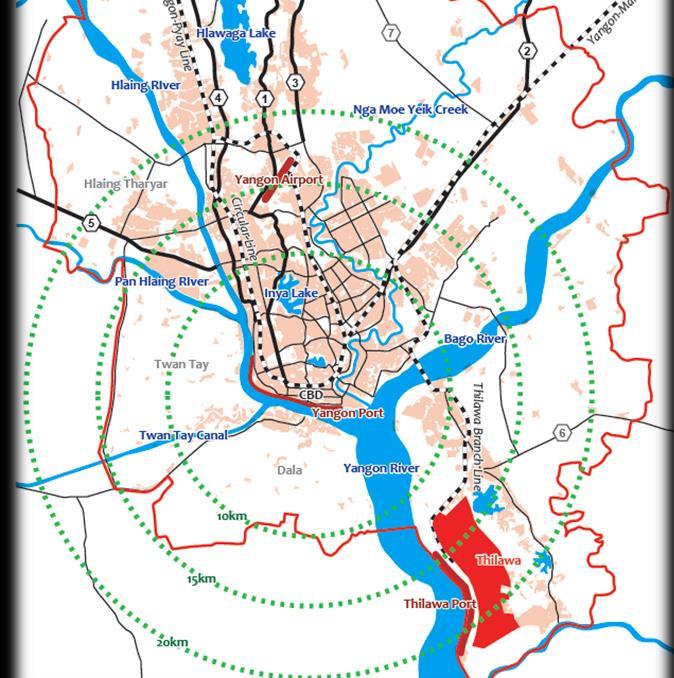 Thilawa SEZ Area Figure 1-1 Location of Thilawa SEZ Development Area 1.