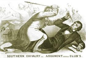 Charles Sumner attacked in