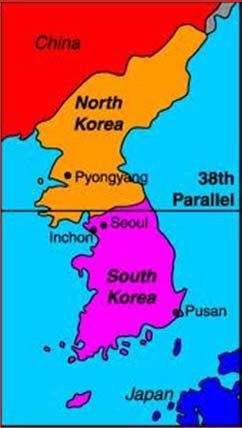 Americans Fight in Korea The focus of attention turned to the peninsula of Korea.