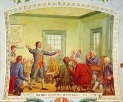 The First Continental Congress met in Philadelphia in September and October 1774.