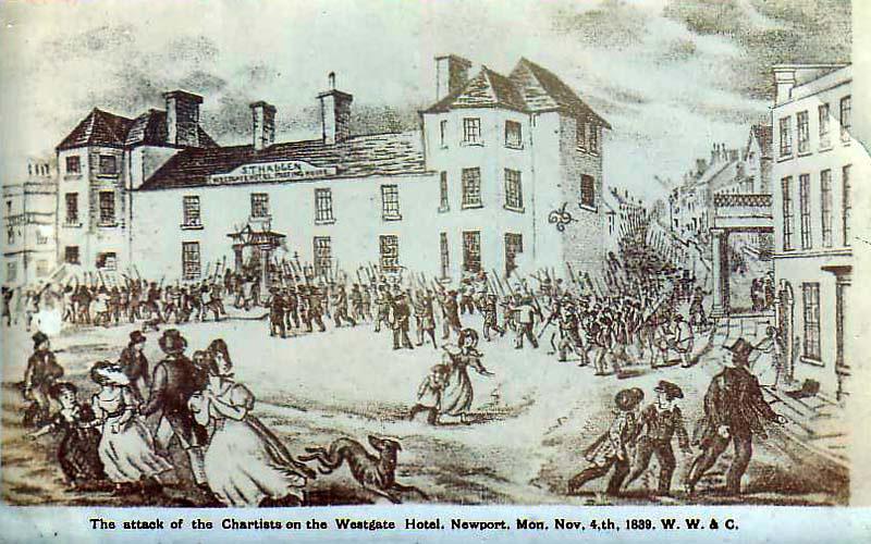 Unit 1: Study in Depth - Wales and the wider perspective [The attack of the Chartists on the Westgate Hotel, Newport, 4 November 1839] Public Domain - https://goo.