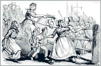 The first attack at Carmarthen was on 26 May and action now became more violent, spreading to attacking property of those against Rebecca.