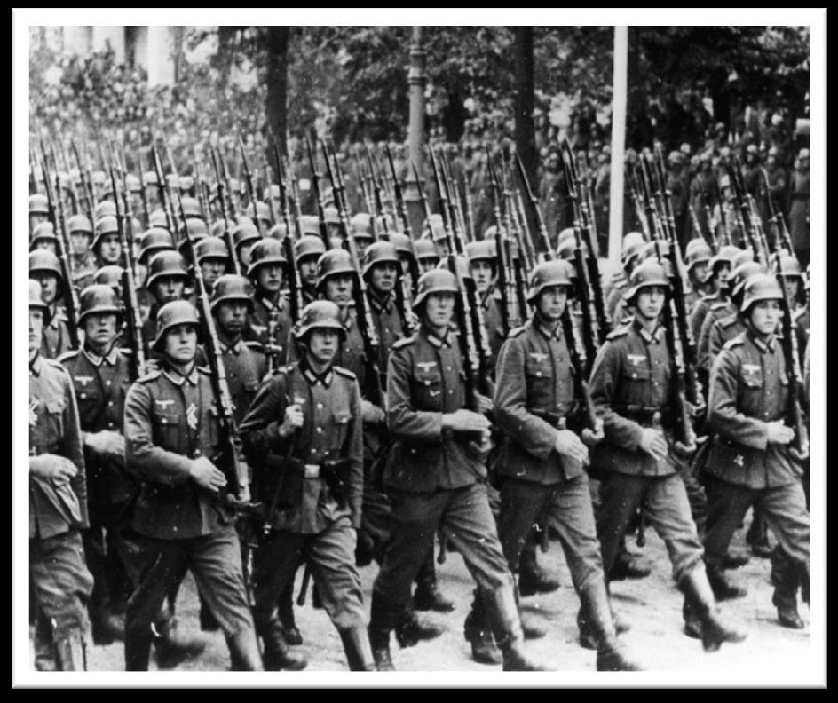 German Rearmament By 1938, Germany had rebuilt its military under Adolf Hitler, in violation of the Treaty of Versailles.
