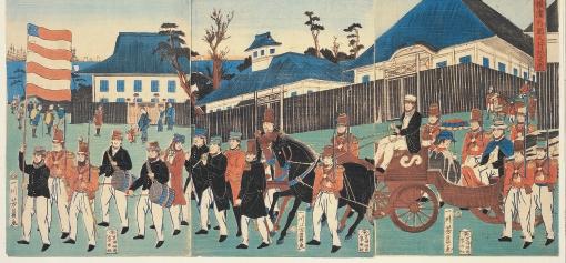 HISTORY AND ART View of Peking After the Boxer Rebellion by Yoshikazu Ichikawa American soldiers march through the Chinese capital after the Boxer Rebellion.
