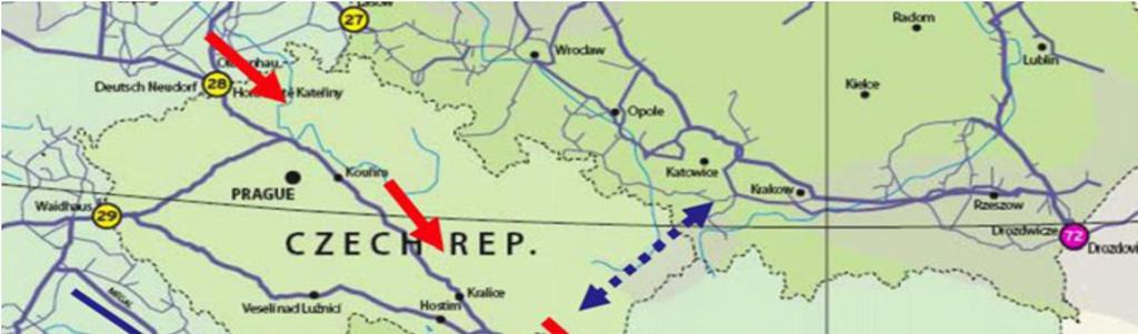 system. In addition, the current infrastructure is connected to the existing Nord Stream through the Gazelle pipeline.