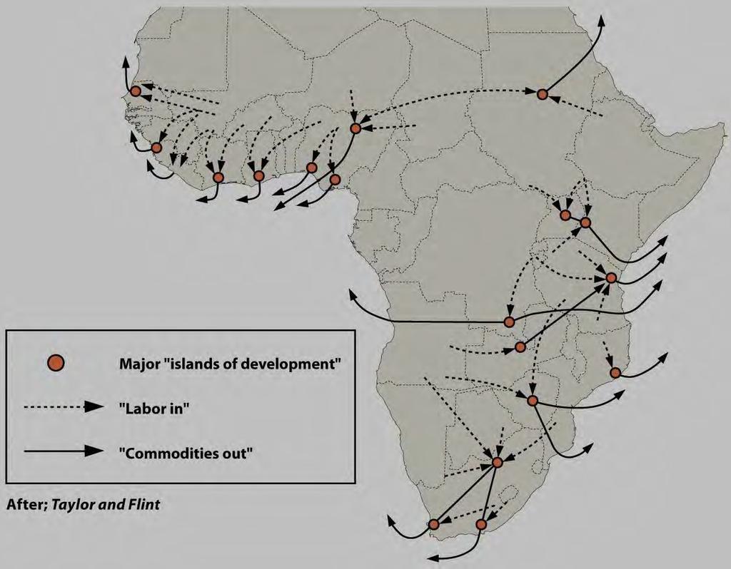 International Migration Flows in LDCs Migration to neighboring contries Short term economic opportnities To reconnect with cltral grops across borders To flee political conflict