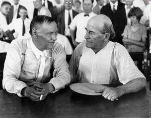 Scopes Trial of 1925 Fundamentalist William Jennings Bryan (known for what speech during his bid for
