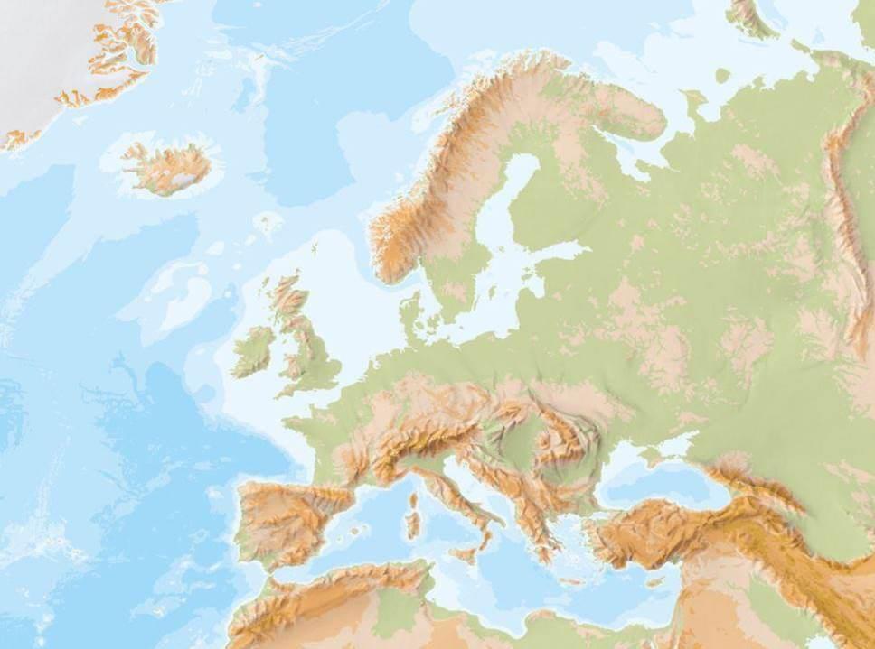 EUROPE IS A CONTINENT FROM THE ARCTIC OCEAN IN THE NORTH FROM THE ATLANTIC OCEAN IN THE WEST IT STRETCHES TO THE URAL MOUNT AINS IN THE EAST