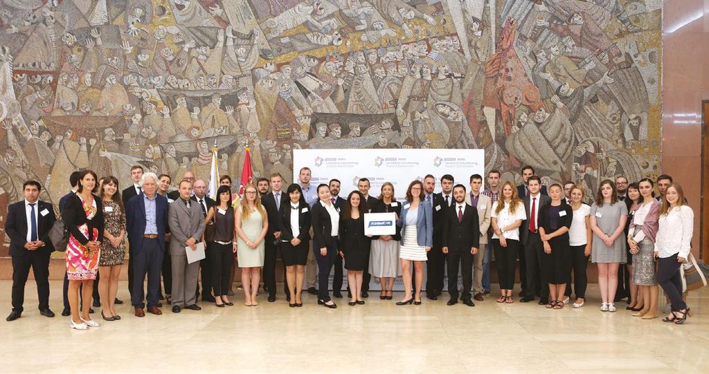 Participants and panellists of the working session on Youth and Politics in Participating States, Working with Youth for Youth: Protection against Radicalization conference, Belgrade, 3 September