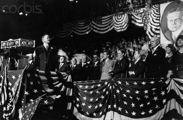 Herbert Hoover Hoover campaigning in NYC at the Metropolis.