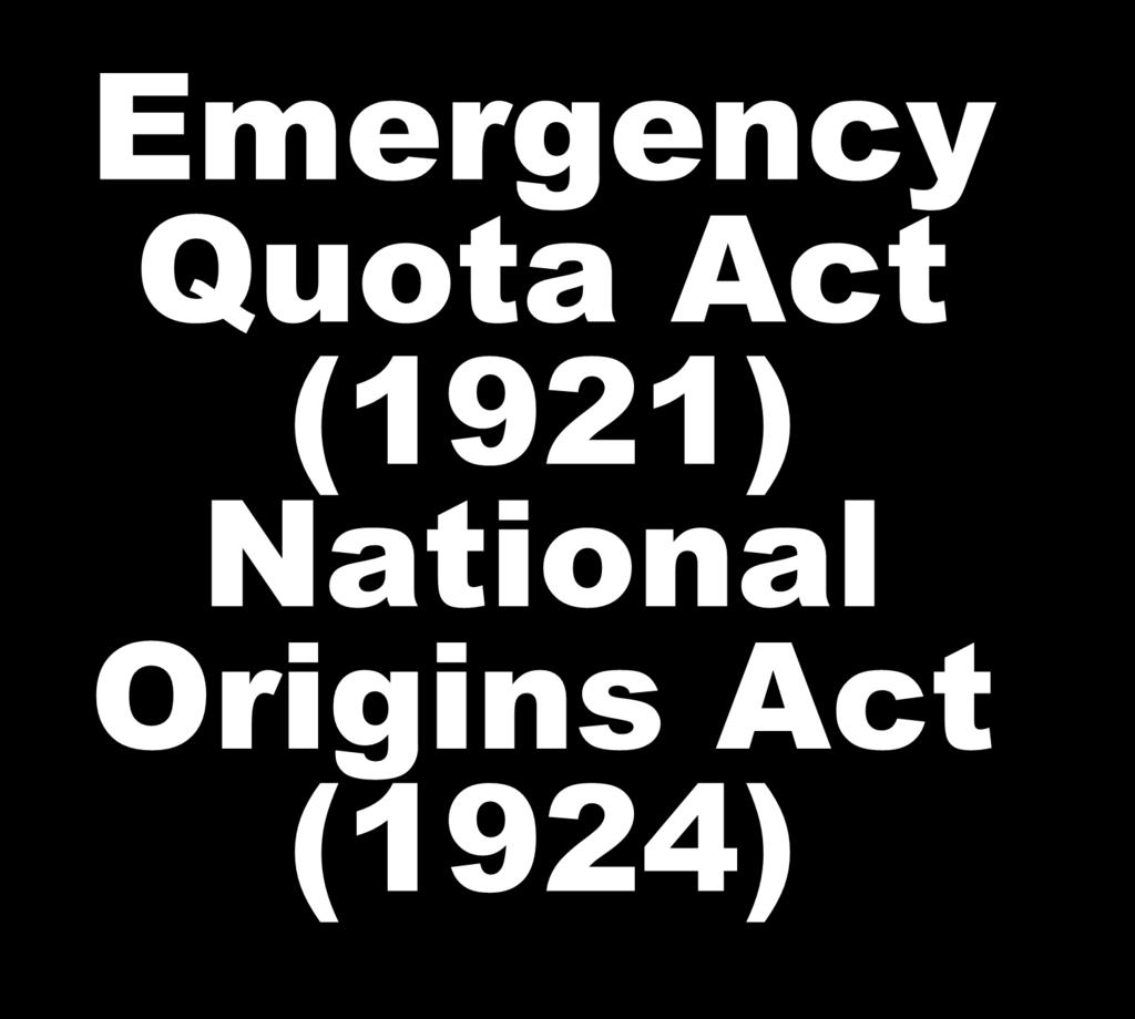 Emergency Quota Act (1921)