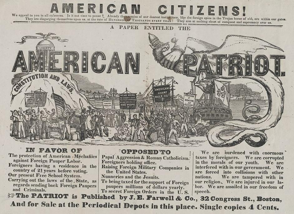 Nativist publication depicted