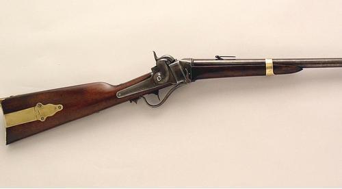 Sharp's Model 1853 John Brown slant breech percussion carbine, a Beecher