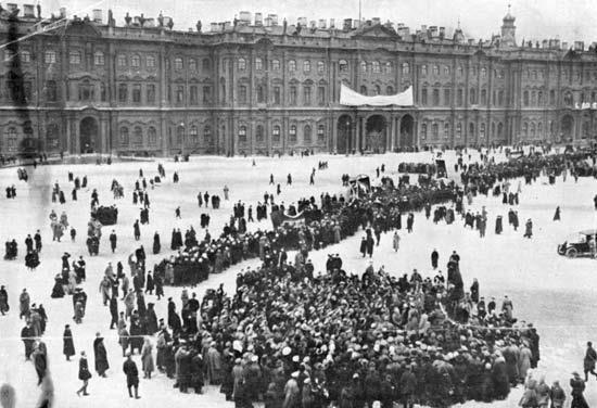 When February Revolution, 1917 City-wide strike in St.