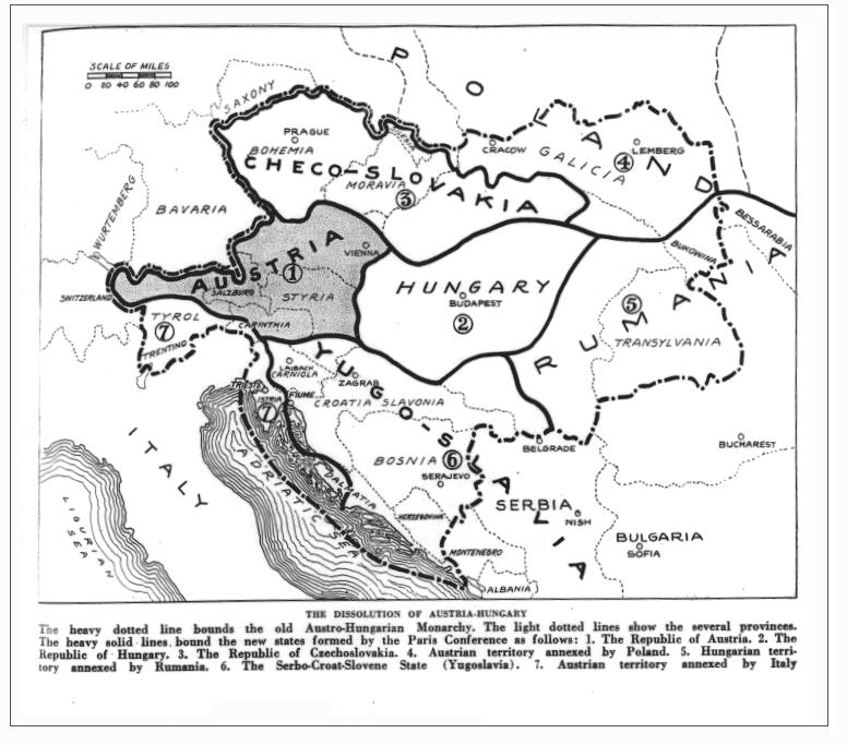 1. The Austro-Hungarian Empire was dissolved 2. Independence granted to Hungary, Poland, Czechoslovakia, and Yugoslavia Effects of the Treaty of St. Germain (Signed on Sep 10, 1919 with Austria) 3.