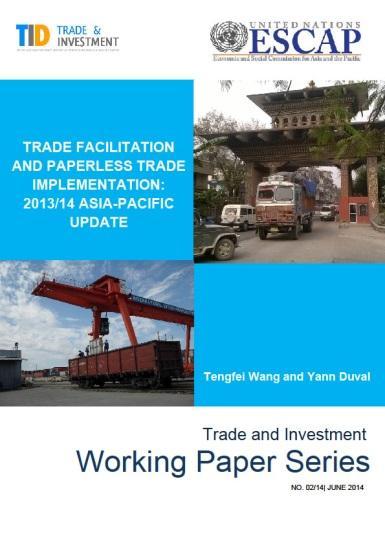 Key outcomes of the Survey A annual report highlighting the key issues on trade facilitation in the region.