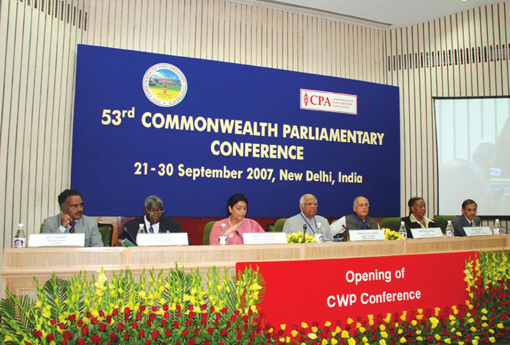 The opening of the first CWP Conference in New Delhi, India, in 2007.