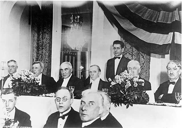Name given to President Harding's Cabinet because all the members were from Ohio. Warren G.