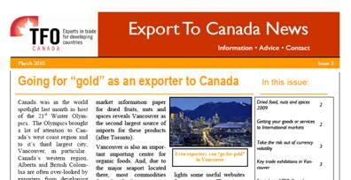 What s New Quarterly Export to Canada e-newsletter TFO Canada