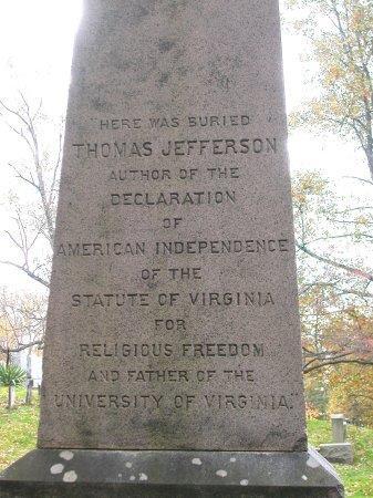 Jefferson s Epitaph Why didn t Jefferson list the presidency on his gravestone?