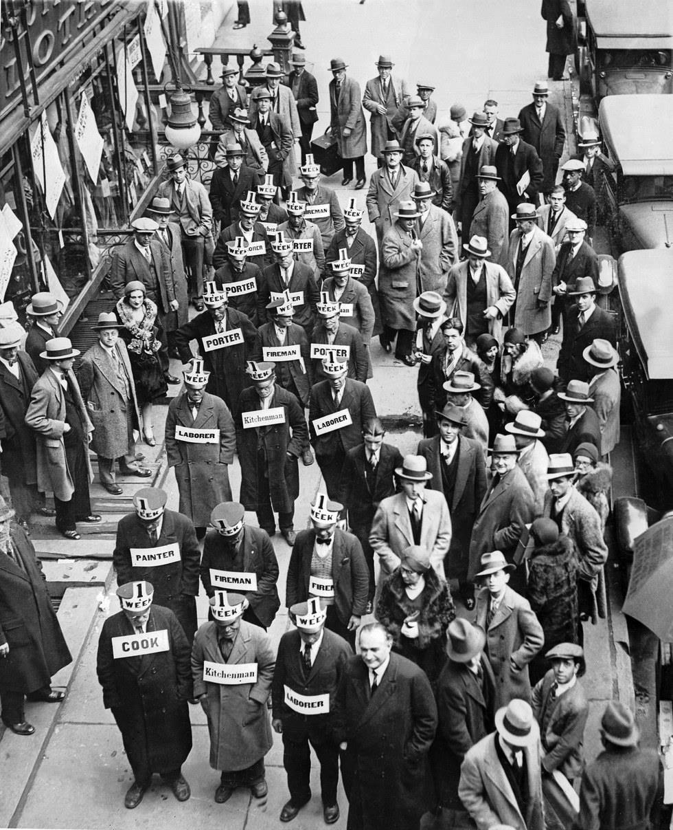 November 8, 1930: Following the Wall Street collapse and subsequent bank failures, businesses across the USA started laying off workers.
