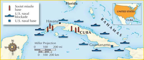 Chapter 25 Section 1 Section 1 The Soviet Union sent nuclear missiles to Cuba in 1962, sparking a dangerous standoff.