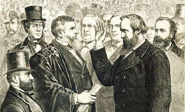 Congress agreed to the Compromise of 1877 in which Democrats agreed