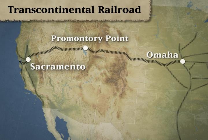 The Railroad Boom (1860 s) 1862: President Abraham Lincoln signed the Pacific Railway Act for